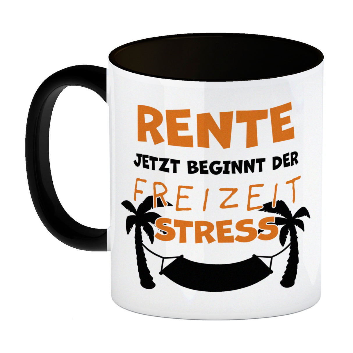 Rente - jetzt beginnt der Freizeitstress Kaffeebecher
