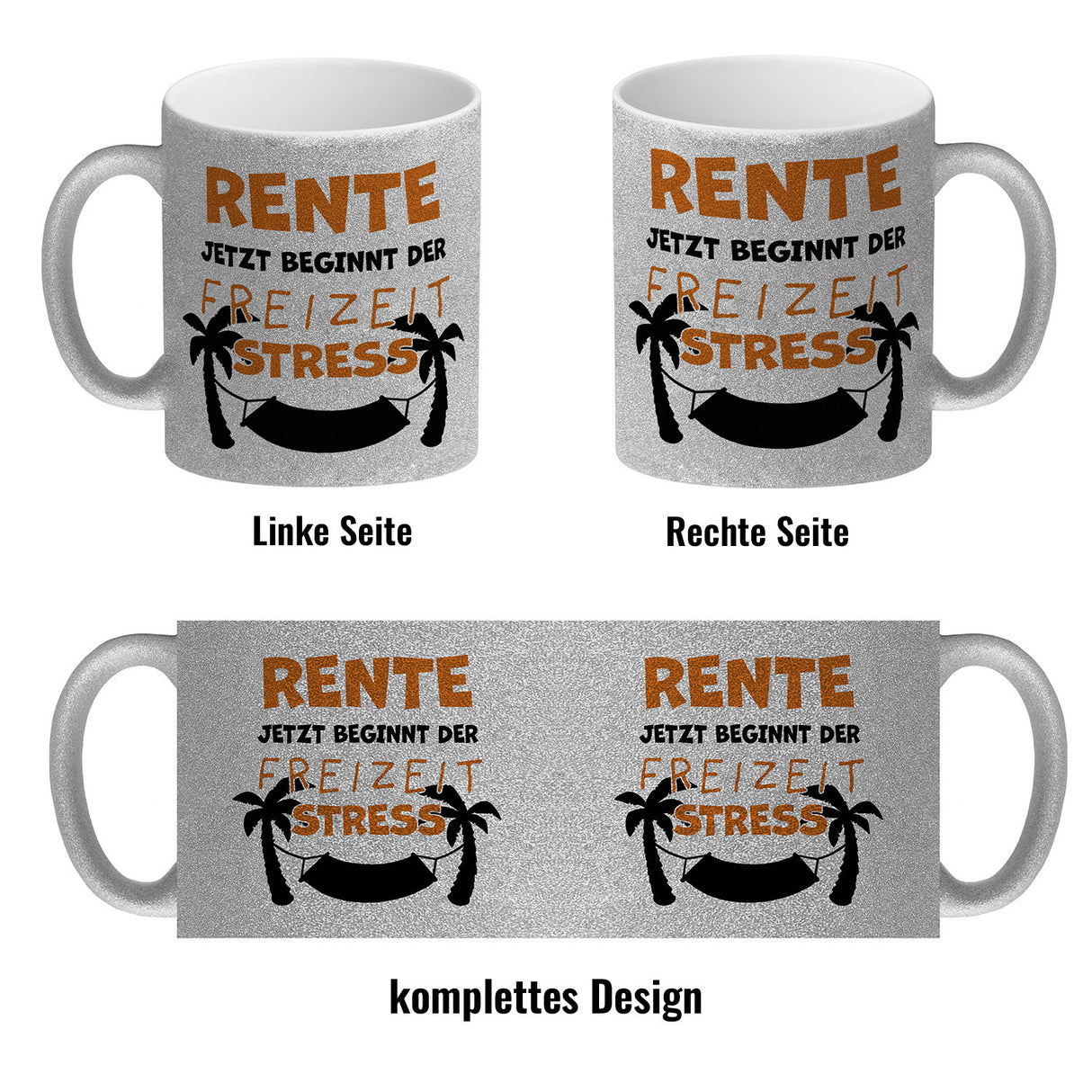 Rente - jetzt beginnt der Freizeitstress Kaffeebecher