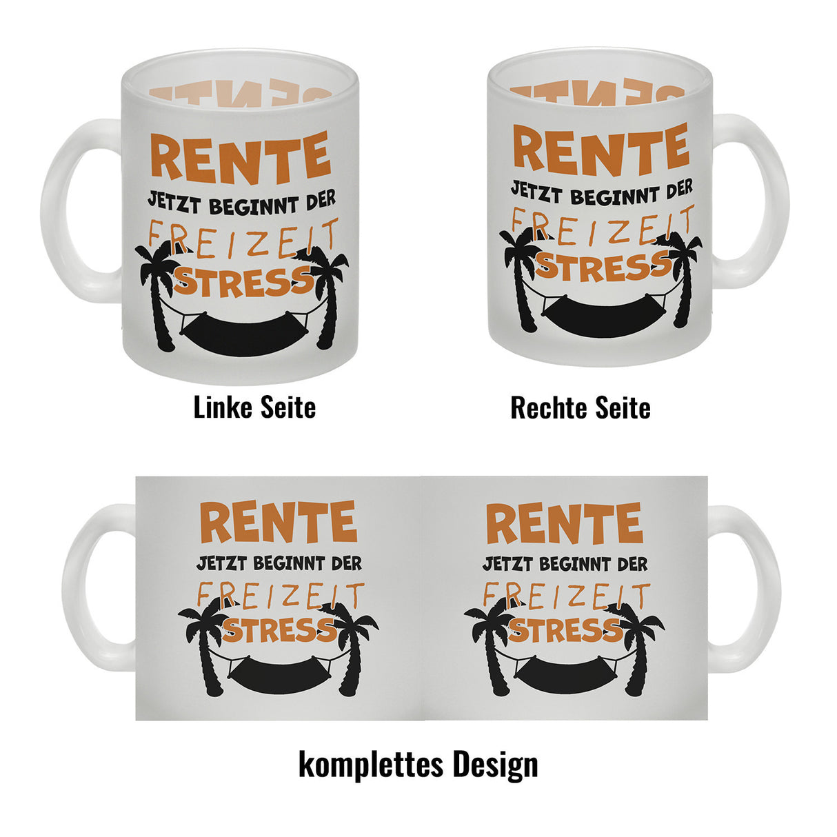 Rente - jetzt beginnt der Freizeitstress Kaffeebecher