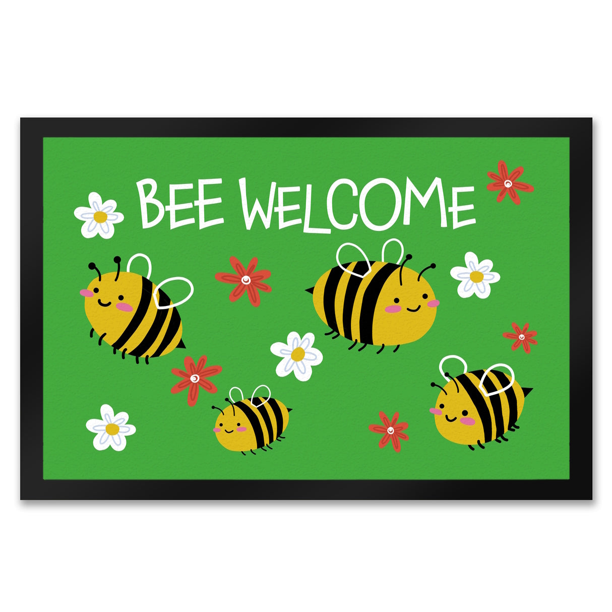 Bee welcome Fußmatte mit süßen Bienen