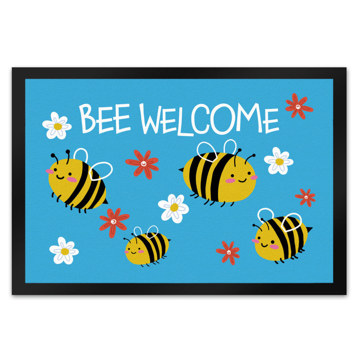 Bee welcome Fußmatte mit süßen Bienen