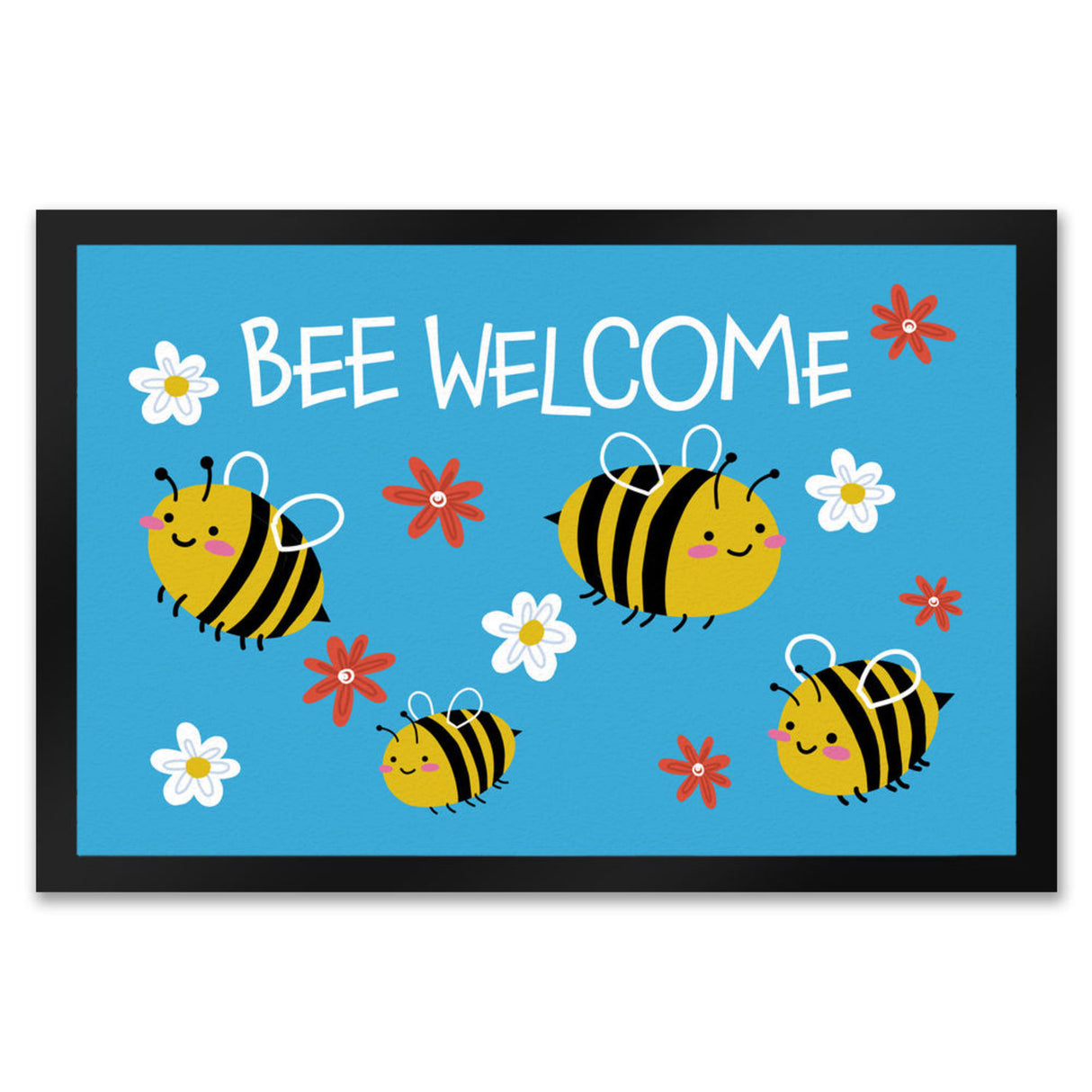 Bee welcome Fußmatte mit süßen Bienen