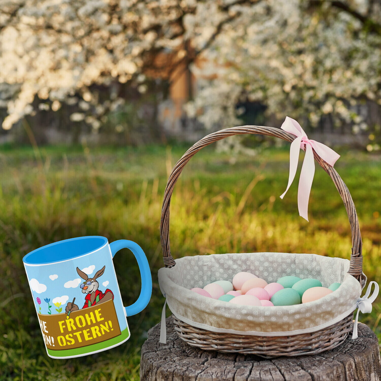 Frohe Ostern! Osterhase Kaffeebecher