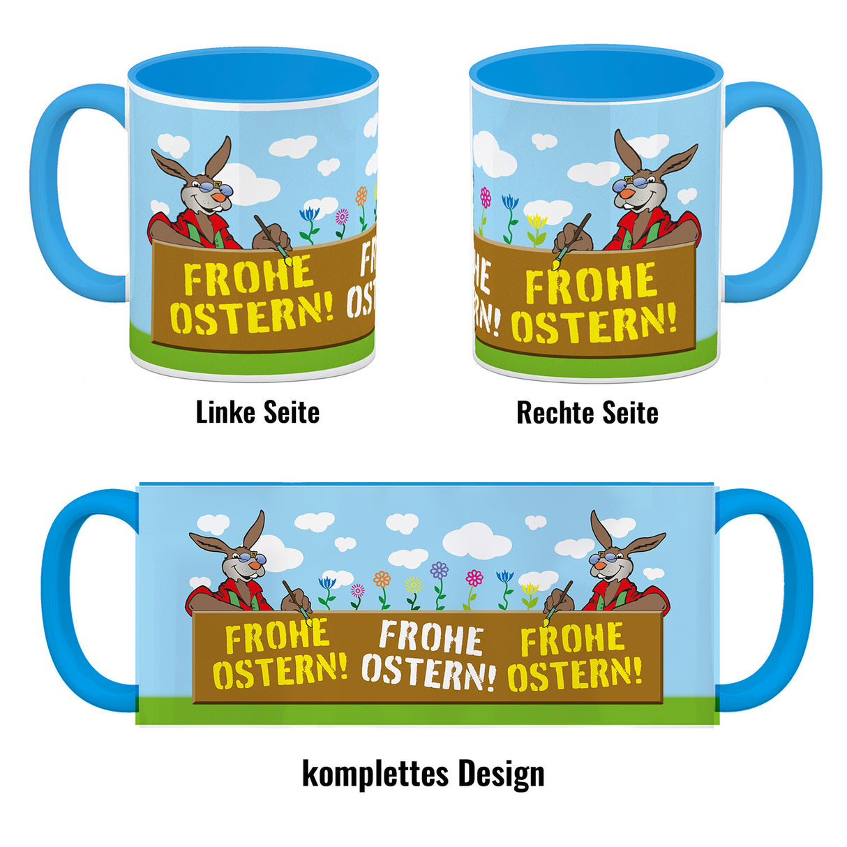 Frohe Ostern! Osterhase Kaffeebecher