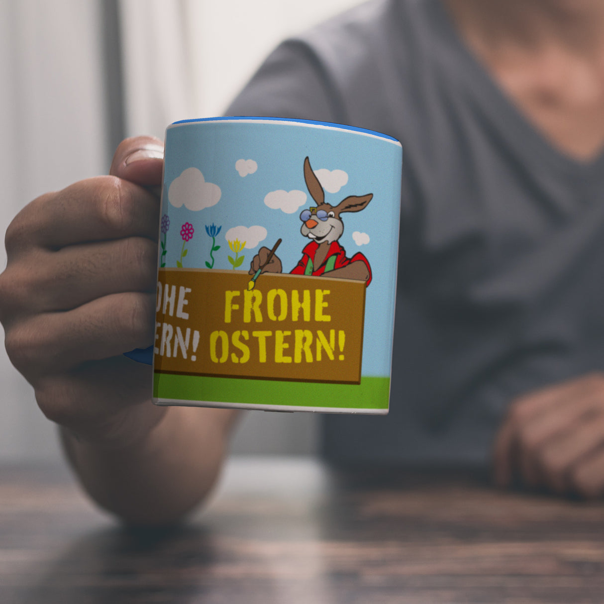 Frohe Ostern! Osterhase Kaffeebecher