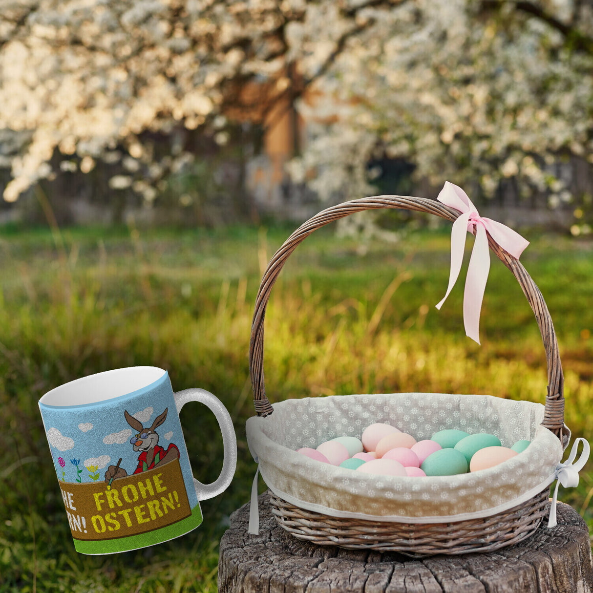 Frohe Ostern! Osterhase Kaffeebecher