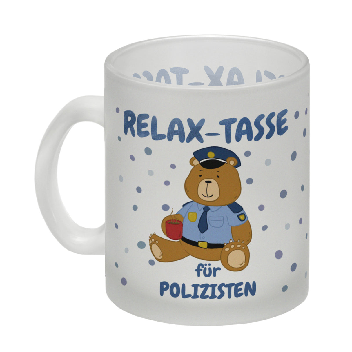 Relax Tasse für Polizisten Kaffeebecher mit hübschem Bär-Motiv