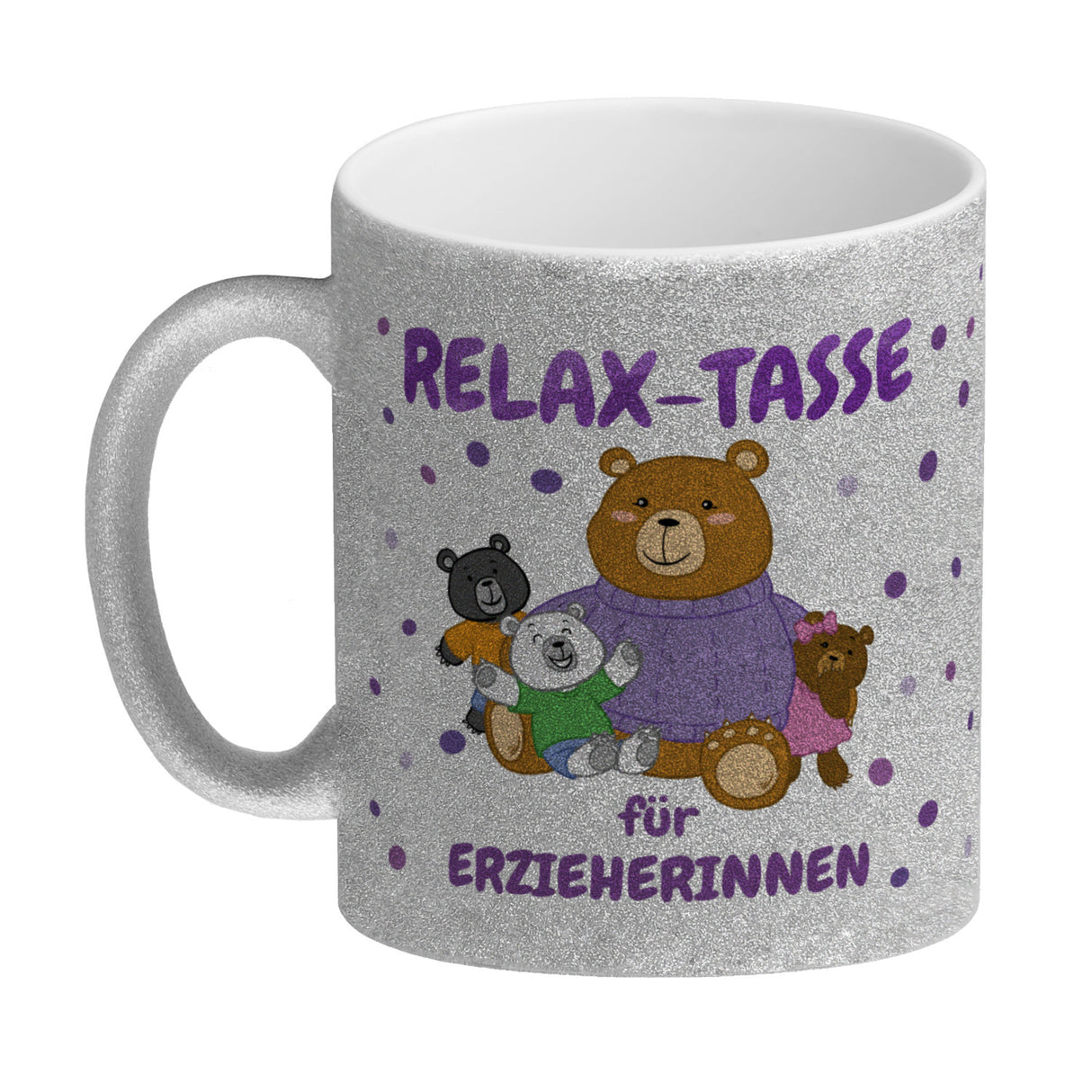 Relax Tasse für Erzieherinnen Kaffeebecher mit süßem Bär-Motiv