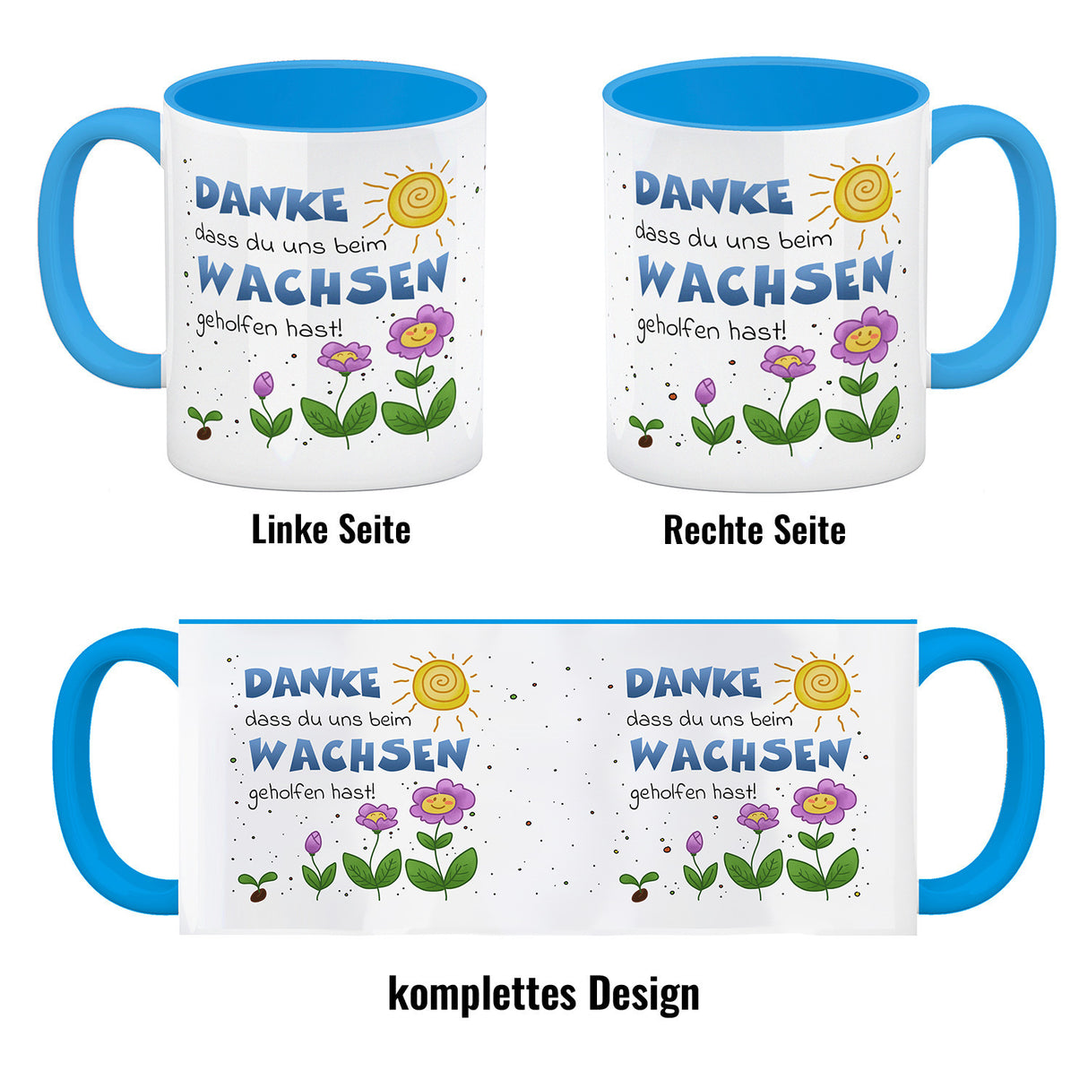 Danke Kaffeebecher für Erzieherinnen und Kindergärtnerinnen