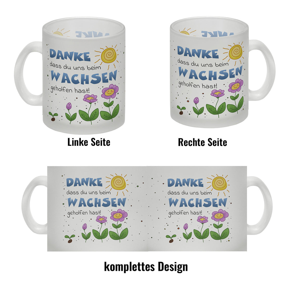 Danke Kaffeebecher für Erzieherinnen und Kindergärtnerinnen