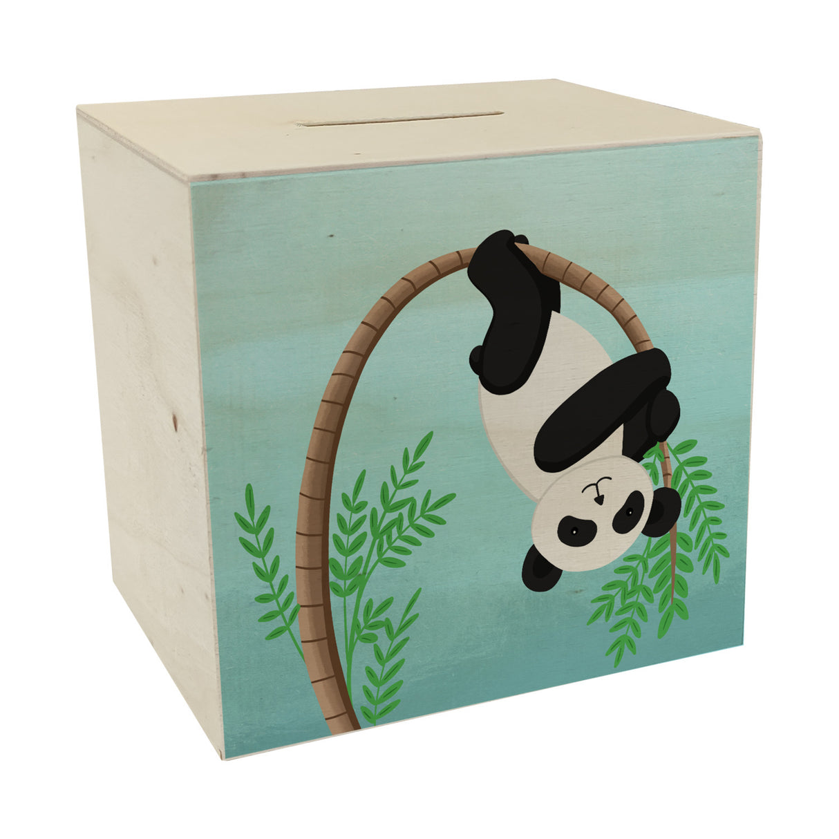 Panda auf Bambus Spardose