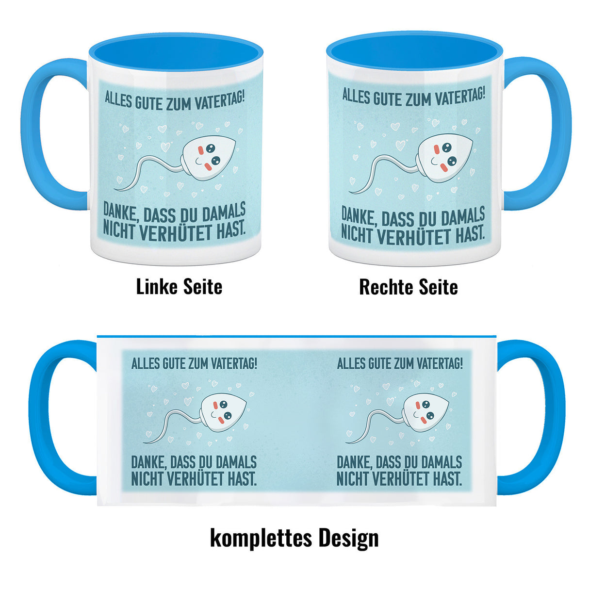 Danke, dass du damals nicht verhütet hast Kaffeebecher zum Vatertag