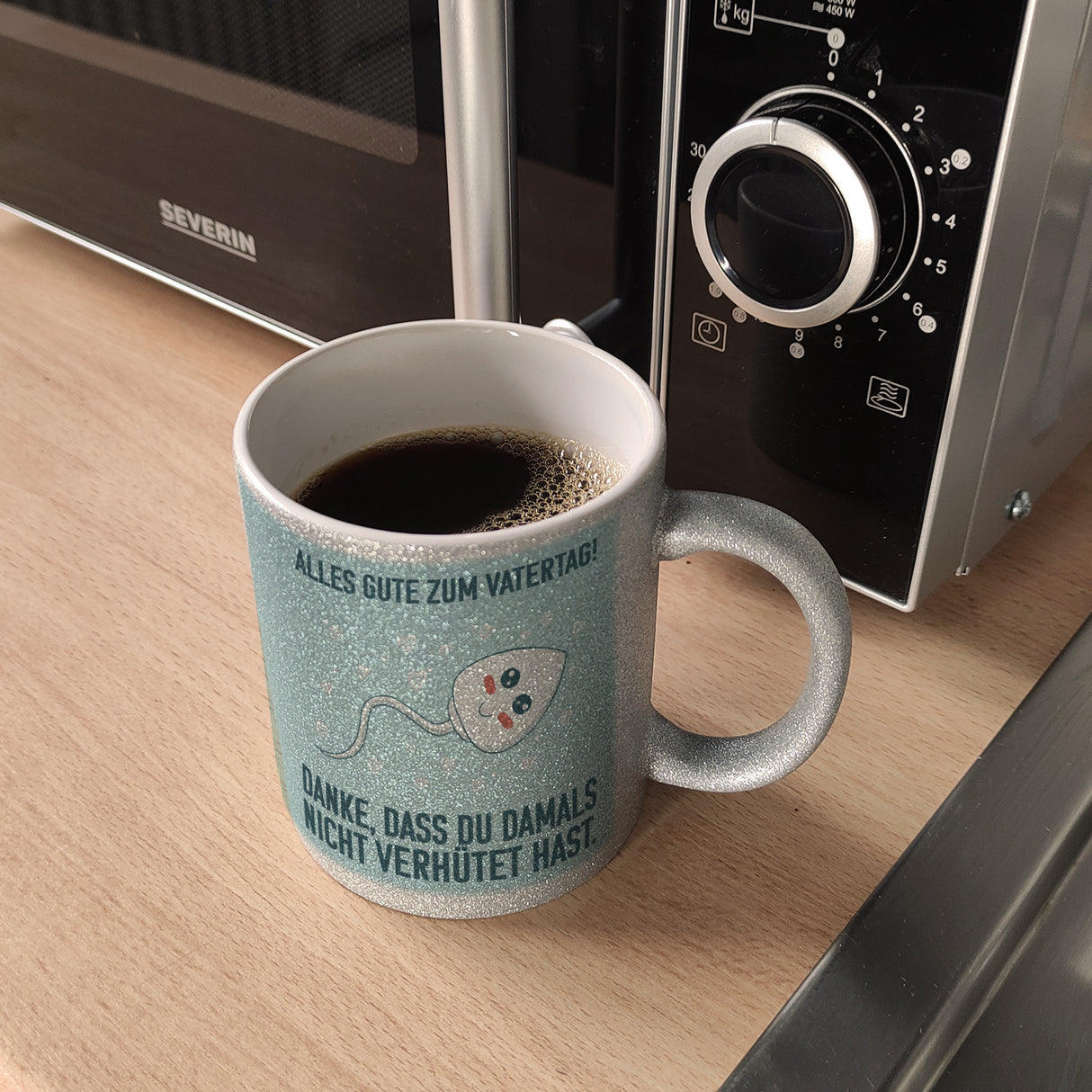 Danke, dass du damals nicht verhütet hast Kaffeebecher zum Vatertag