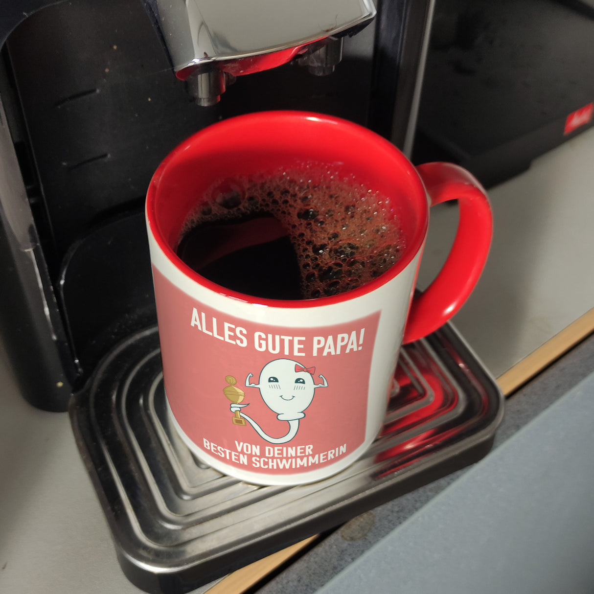 Alles gute Papa von {deinem besten Schwimmer} Kaffeebecher zum Vatertag