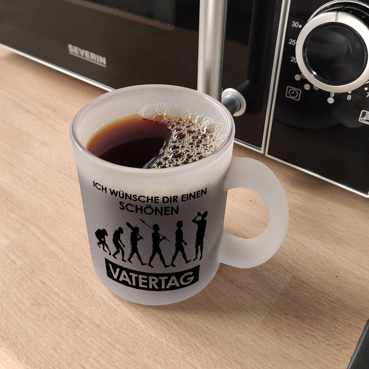 Ich wünsche dir einen schönen Vatertag Kaffeebecher Evolution des Menschen