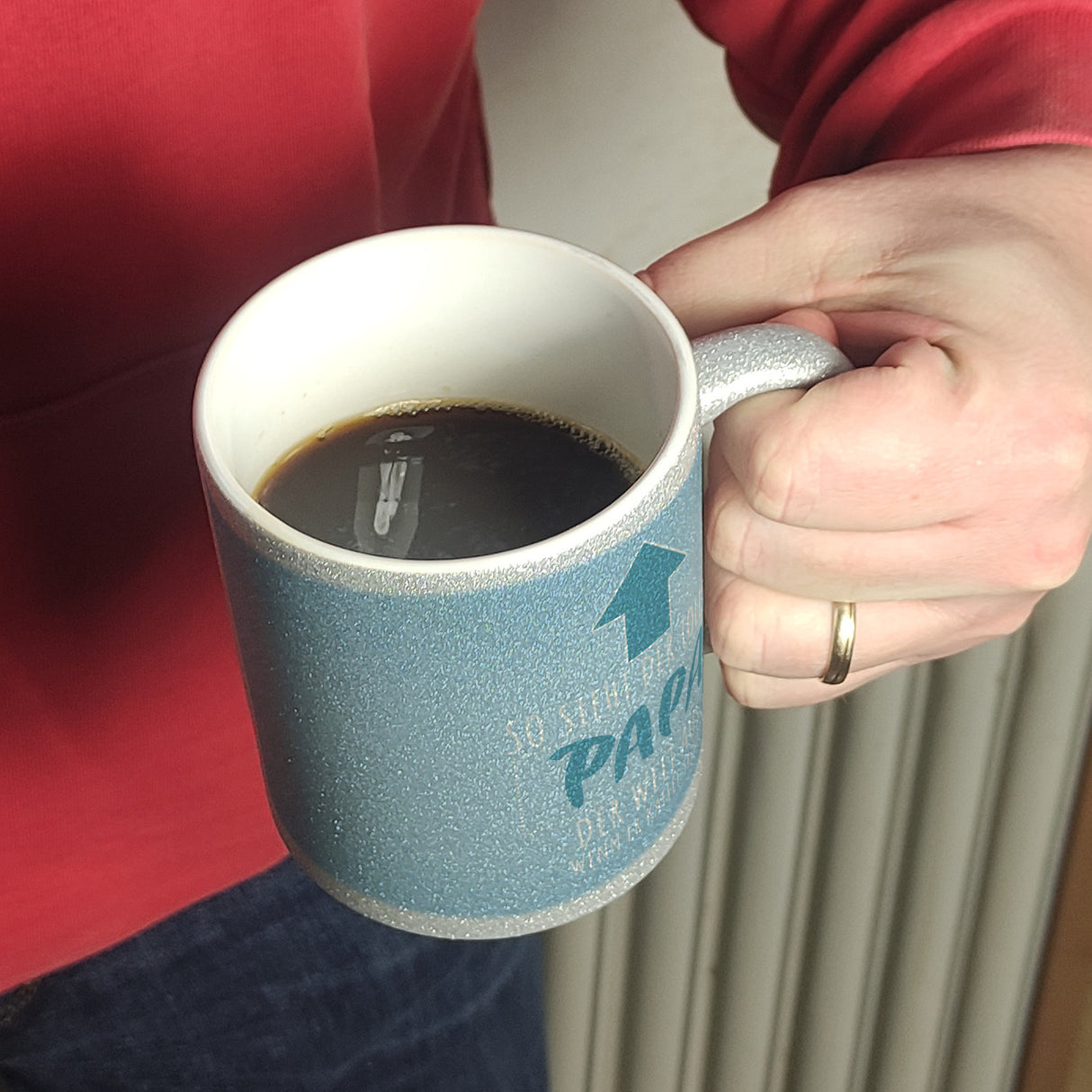 So sieht der tollste Papa der Welt aus wenn er Kaffee trinkt Kaffeebecher