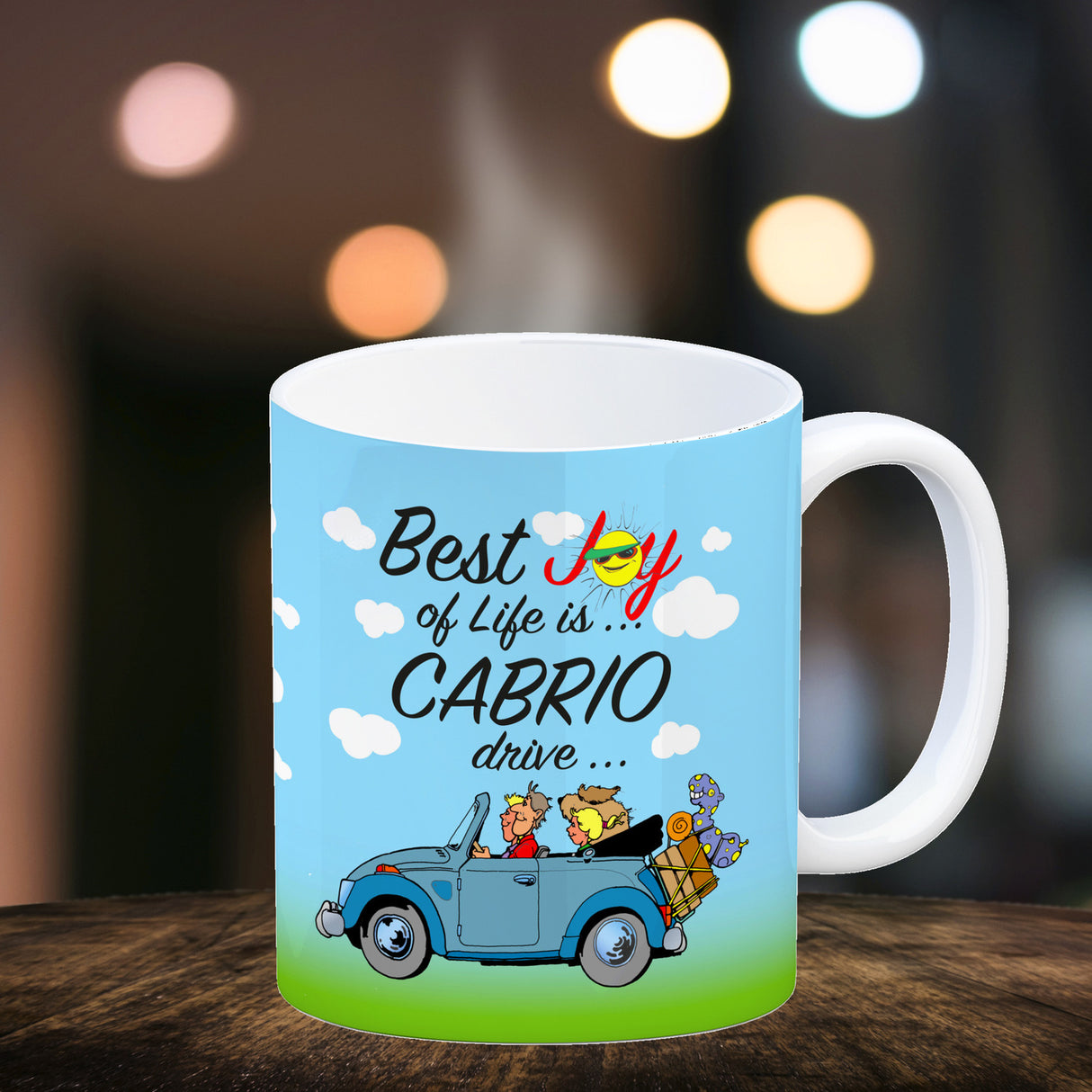 Best Joy of Life is Cabrio Drive Kaffeebecher