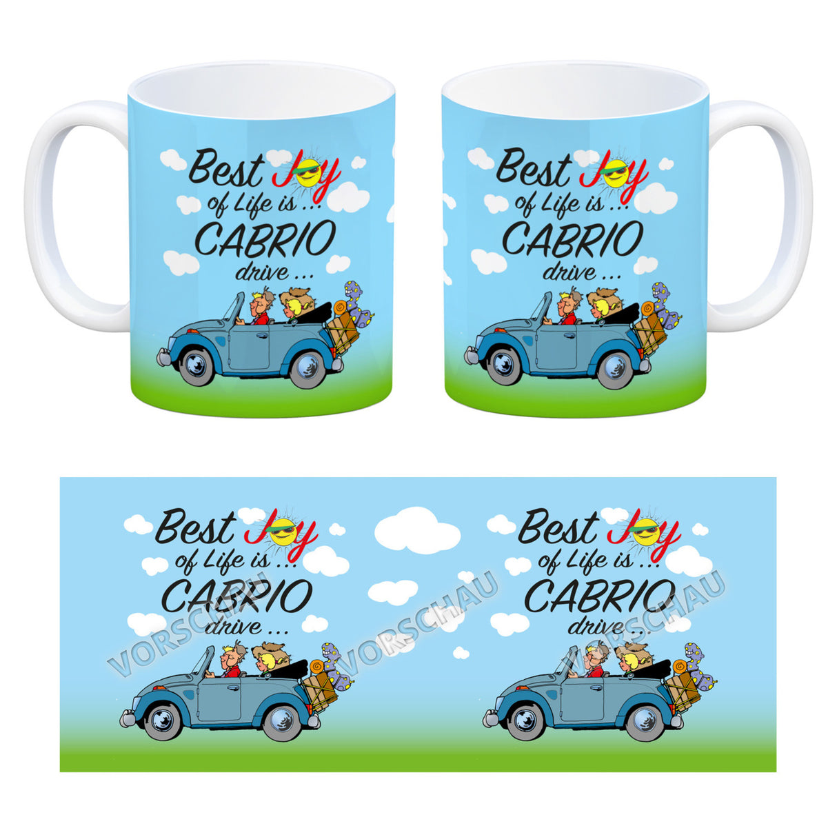 Best Joy of Life is Cabrio Drive Kaffeebecher