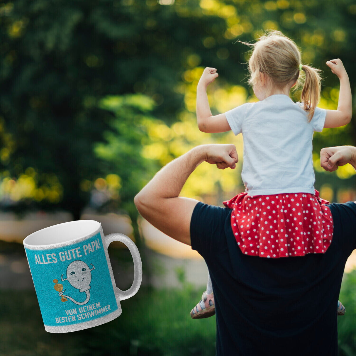 Alles gute Papa von deinem besten Schwimmer Kaffeebecher zum Vatertag