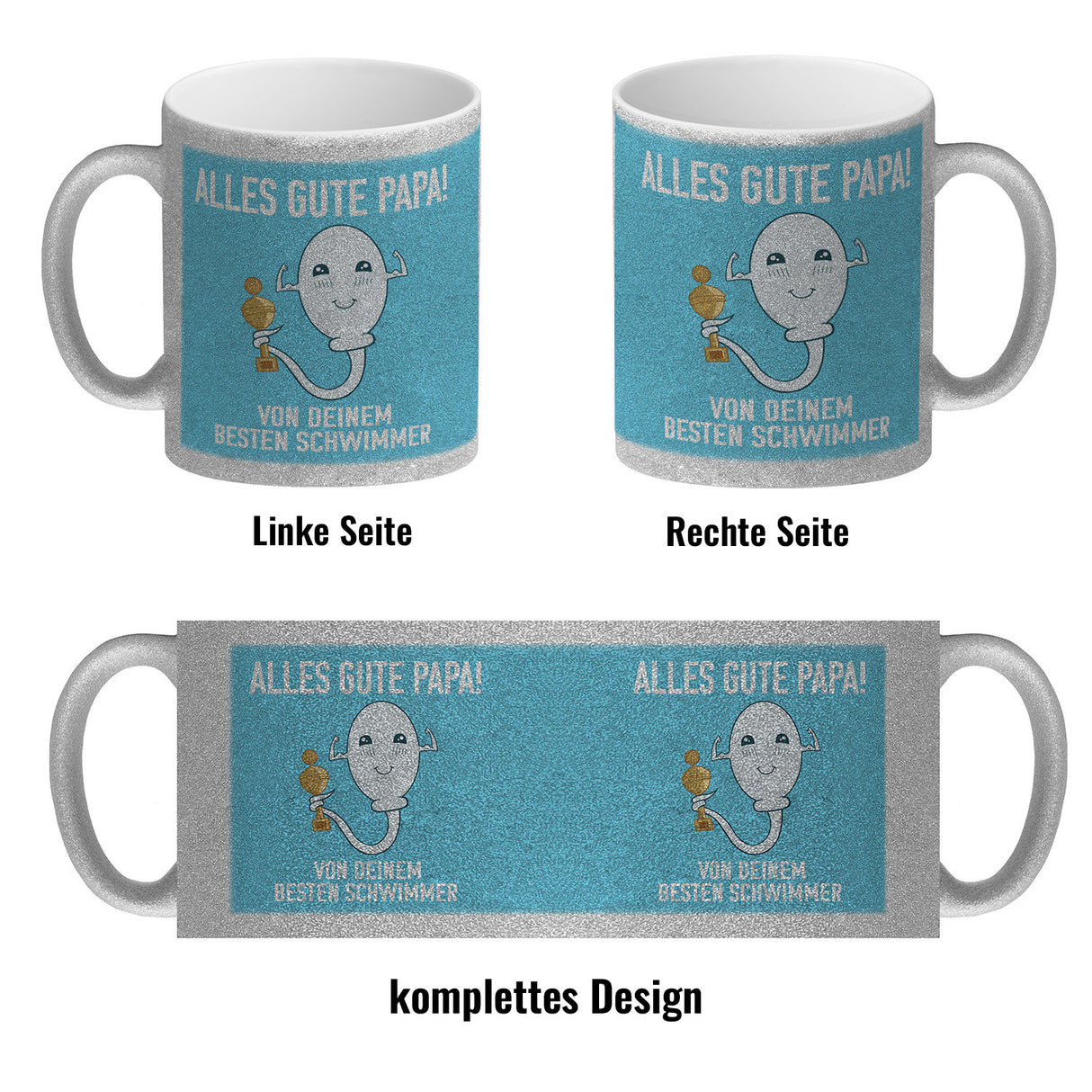 Alles gute Papa von deinem besten Schwimmer Kaffeebecher zum Vatertag