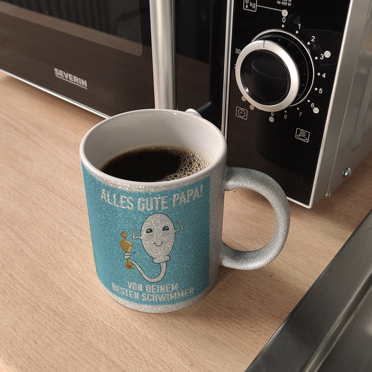 Alles gute Papa von deinem besten Schwimmer Kaffeebecher zum Vatertag