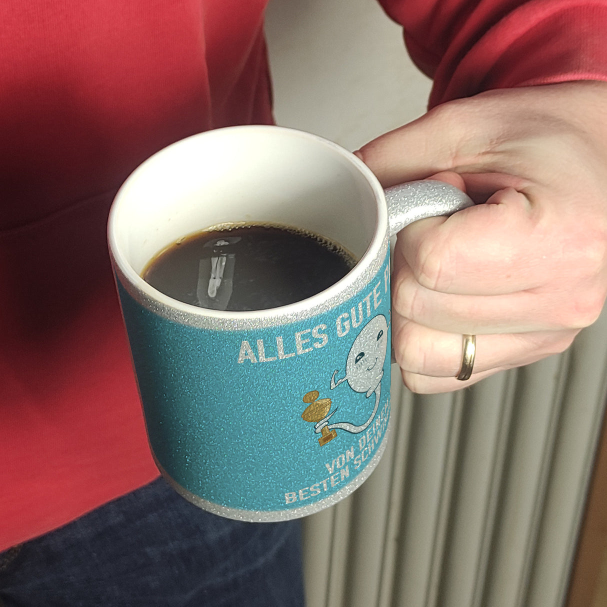 Alles gute Papa von deinem besten Schwimmer Kaffeebecher zum Vatertag