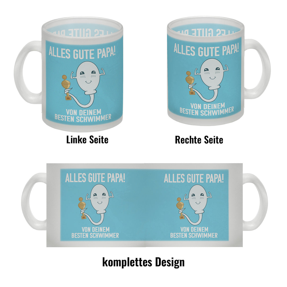 Alles gute Papa von deinem besten Schwimmer Kaffeebecher zum Vatertag