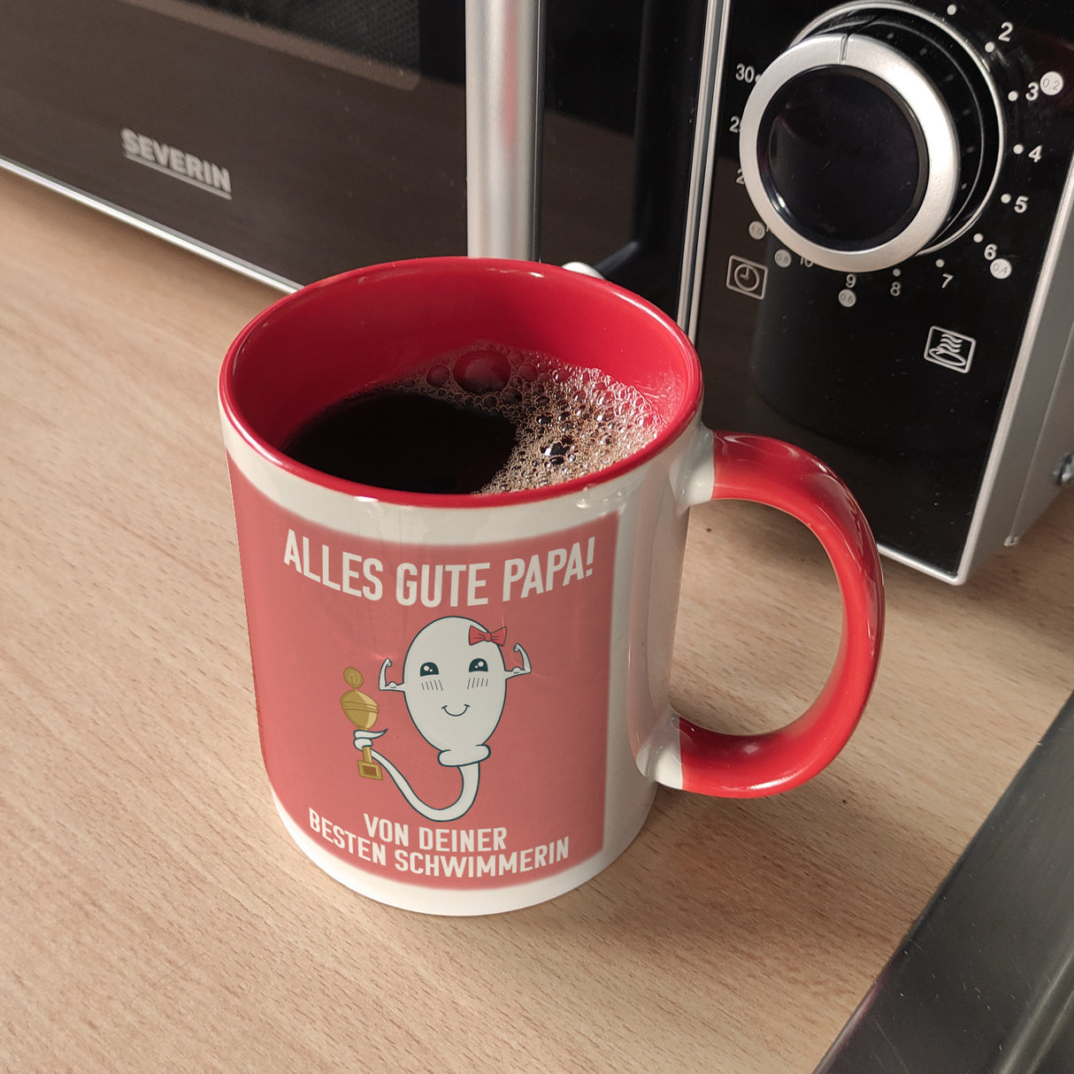 Alles gute Papa von deiner besten Schwimmerin Kaffeebecher zum Vatertag