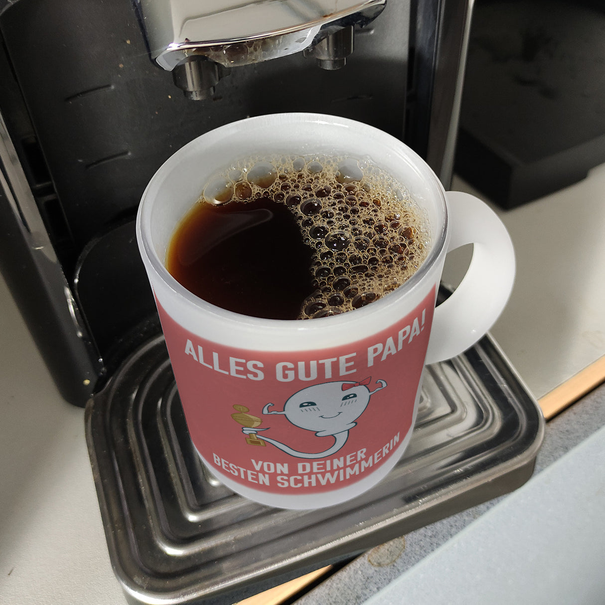 Alles gute Papa von deiner besten Schwimmerin Kaffeebecher zum Vatertag
