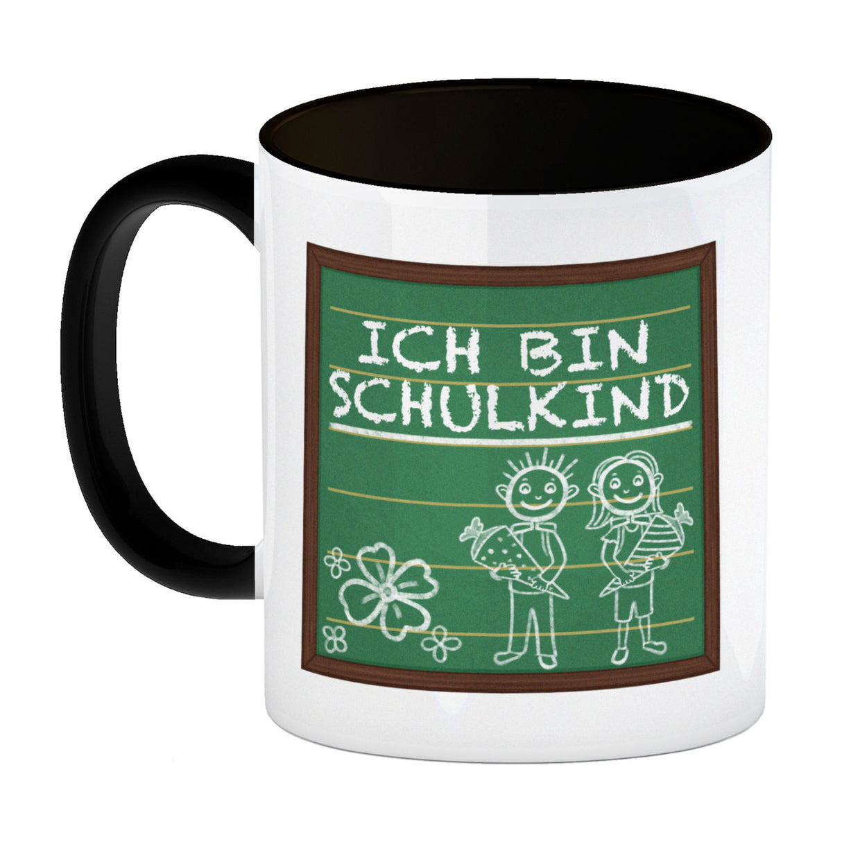 Ich bin Schulkind Kaffeebecher für die Einschulung im Tafellook