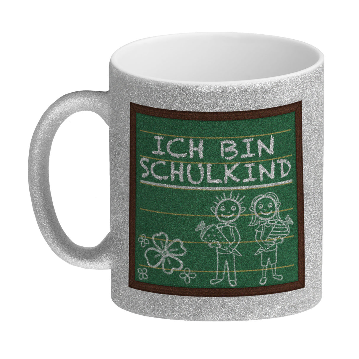 Ich bin Schulkind Kaffeebecher für die Einschulung im Tafellook