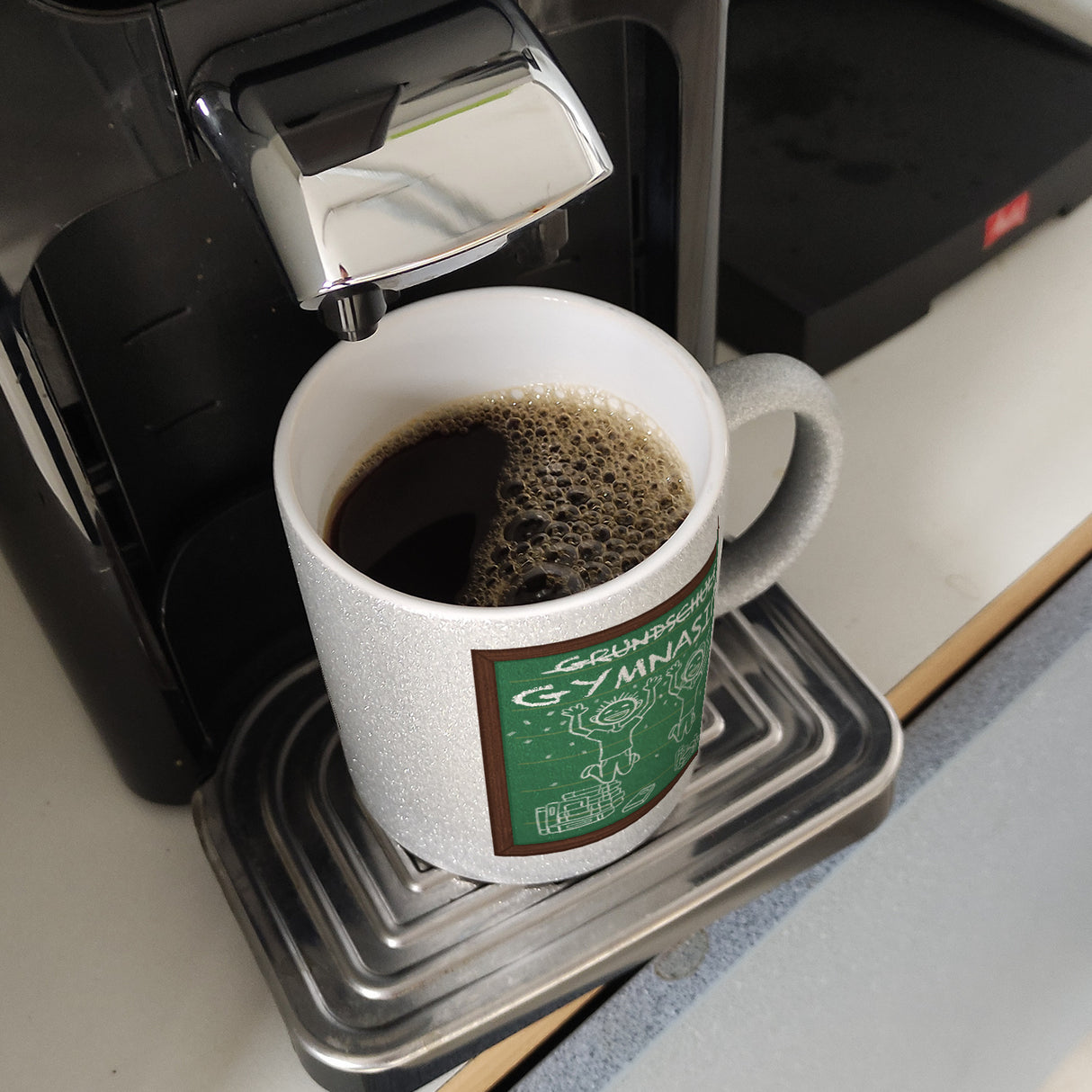 Gymnasium Kaffeebecher für die weiterführende Schule im Tafellook
