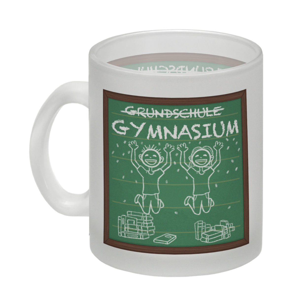 Gymnasium Kaffeebecher für die weiterführende Schule im Tafellook