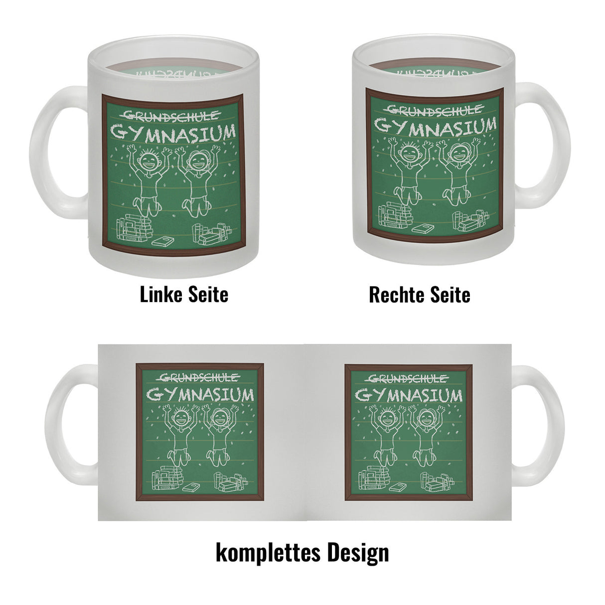 Gymnasium Kaffeebecher für die weiterführende Schule im Tafellook