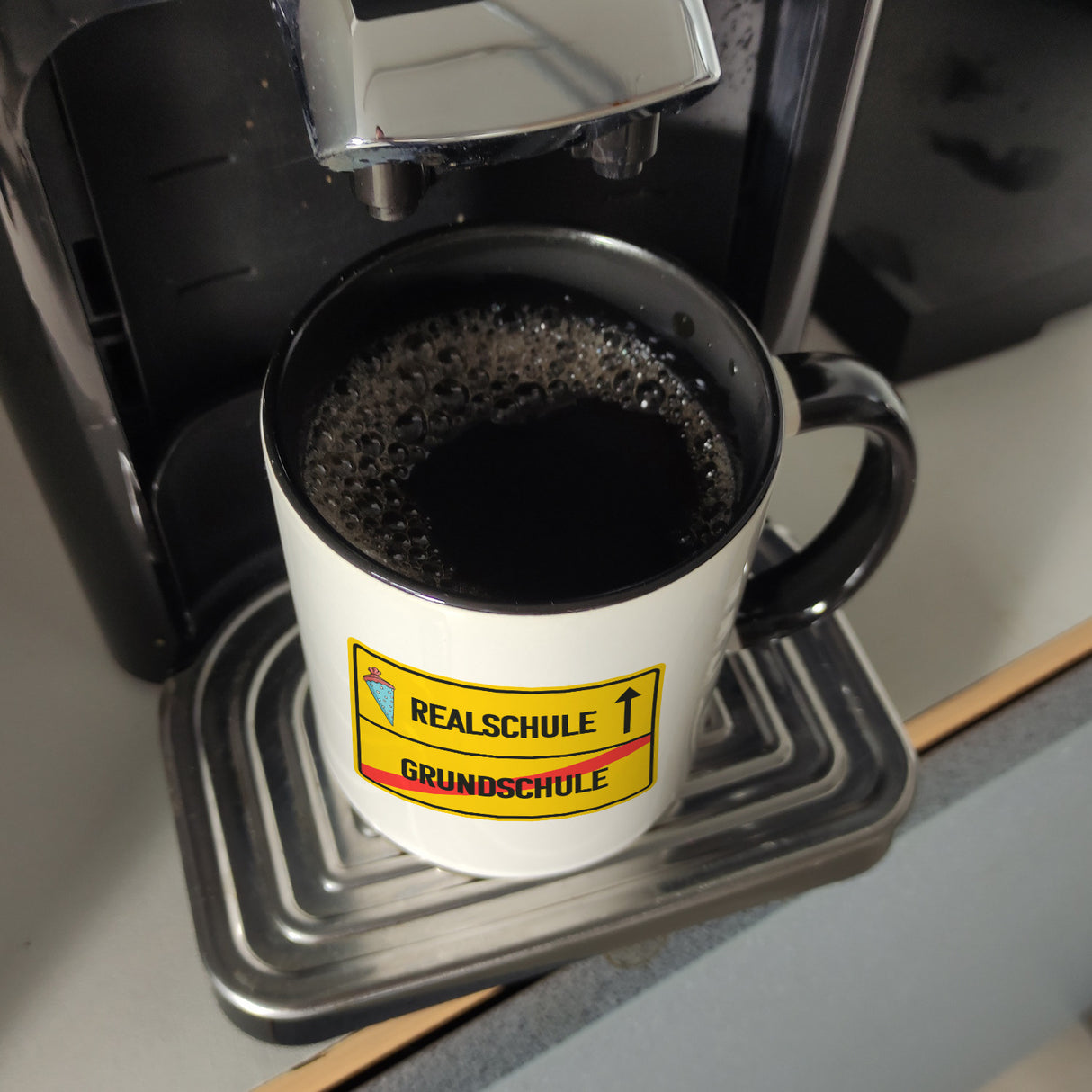 Realschule Ortsschild Kaffeebecher zur Einschulung