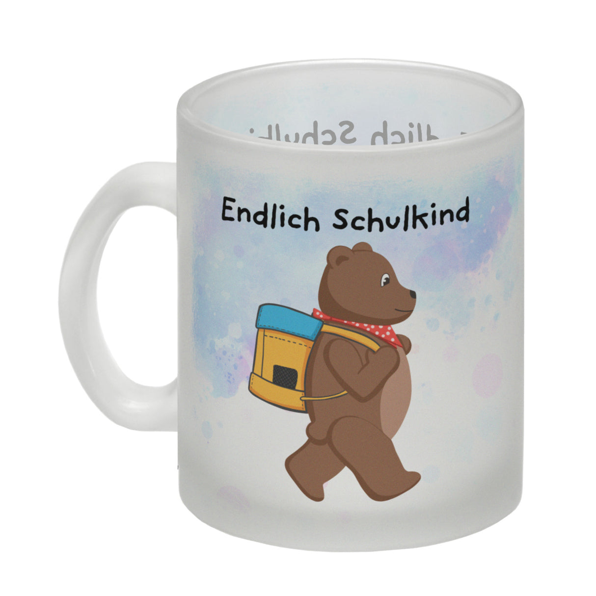 Endlich Schulkind Bär Kaffeebecher für die Einschulung