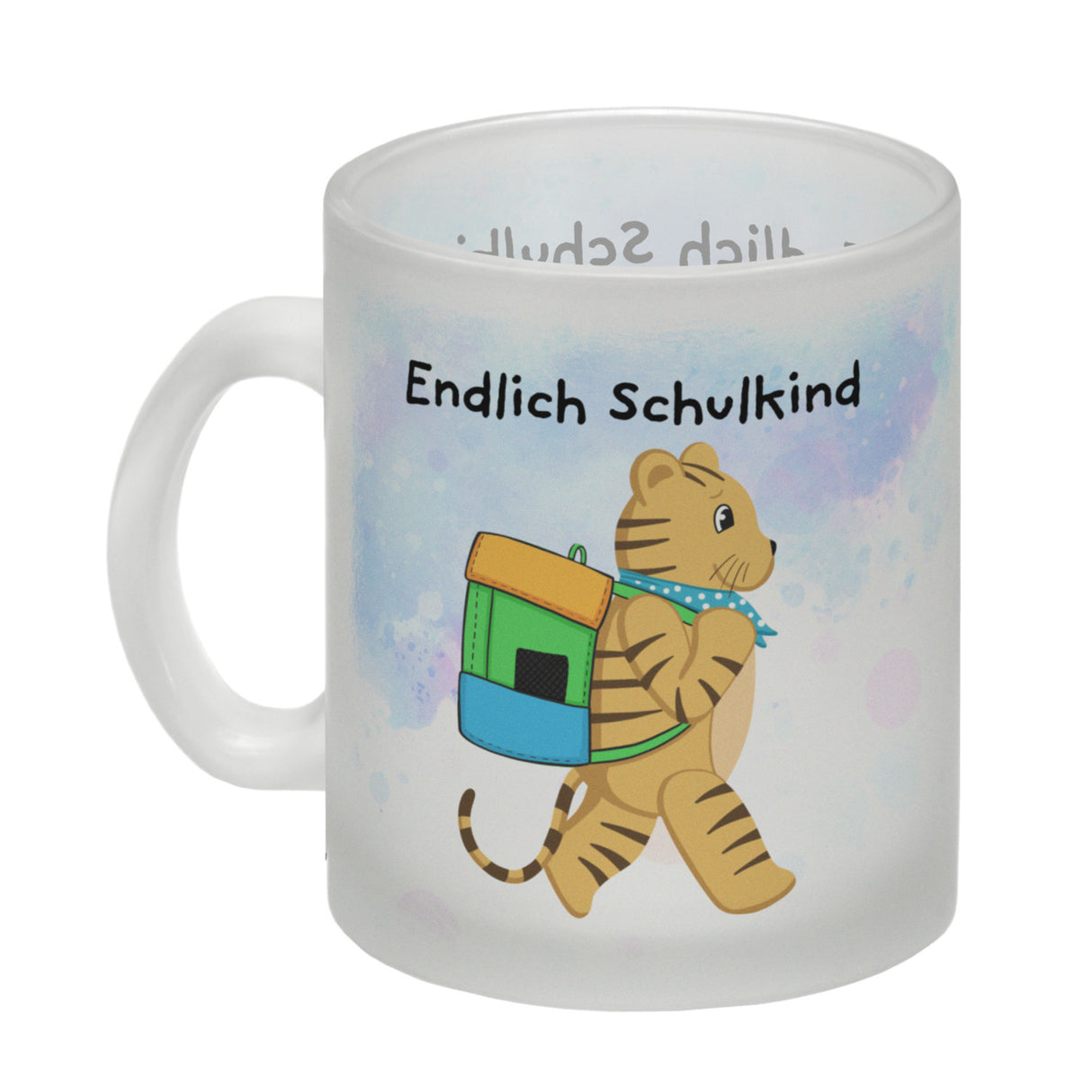 Endlich Schulkind Tiger Kaffeebecher für die Einschulung