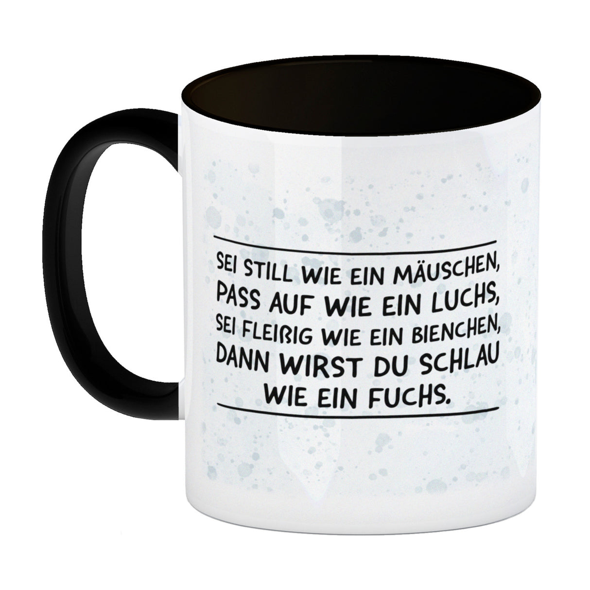 Schlauer Fuchs Kaffeebecher zur Einschulung mit Tiermotiv und Spruch