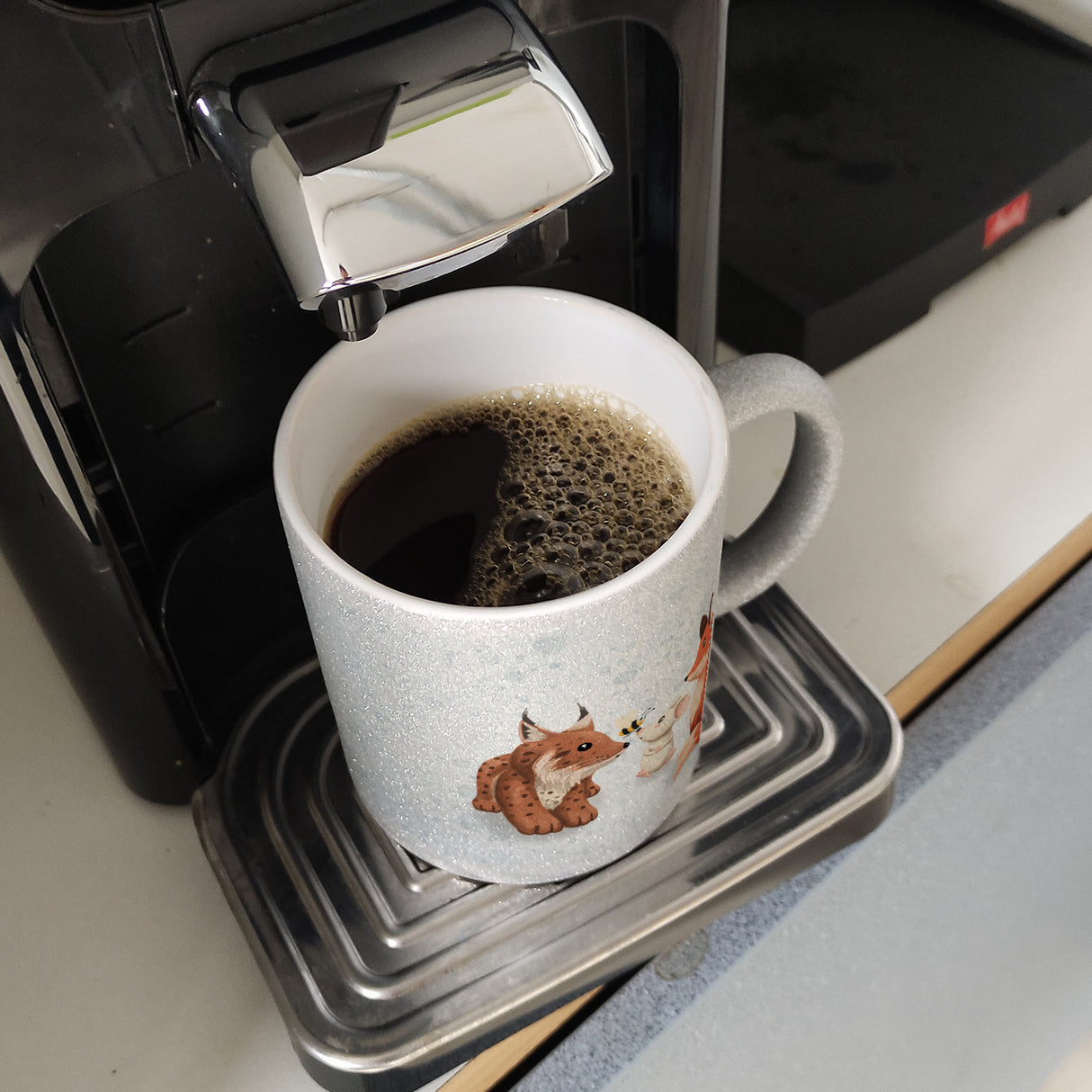 Schlauer Fuchs Kaffeebecher zur Einschulung mit Tiermotiv und Spruch