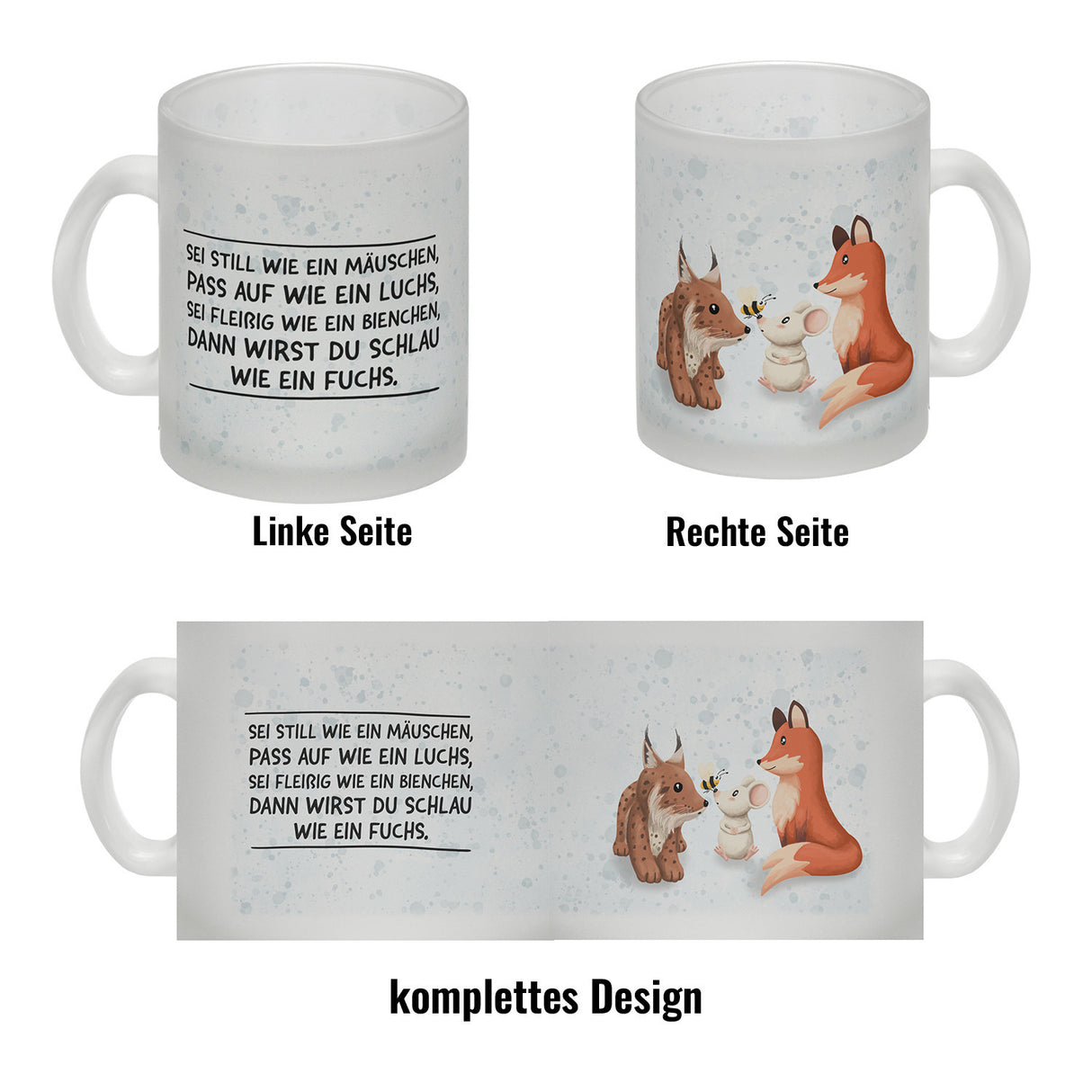 Schlauer Fuchs Kaffeebecher zur Einschulung mit Tiermotiv und Spruch