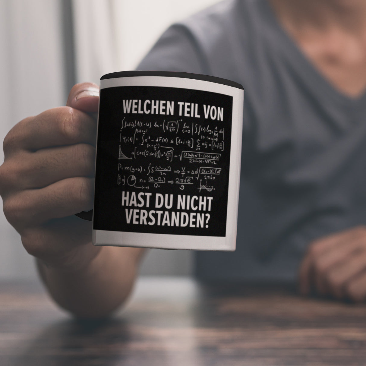 Welchen Teil von… hast du nicht verstanden Mathematische Formel Kaffeebecher
