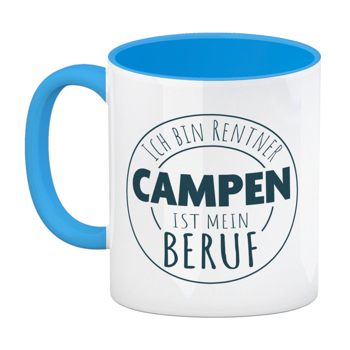 Ich bin Rentner Campen ist mein Beruf Kaffeebecher mit Wohnwagen