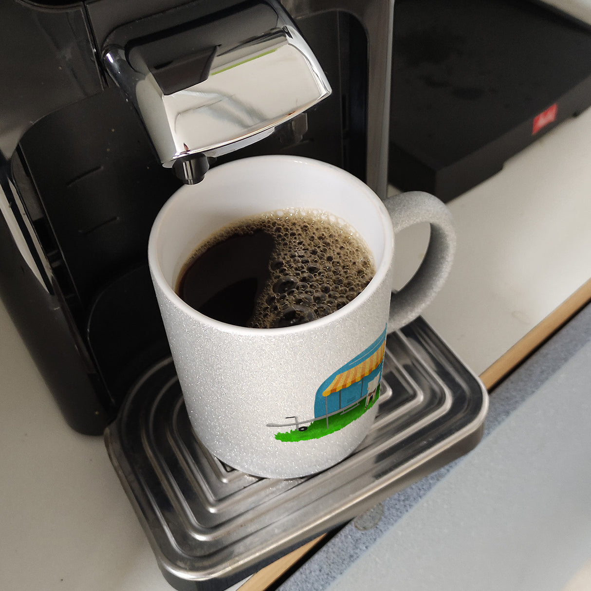 Ich bin Rentner Campen ist mein Beruf Kaffeebecher mit Wohnwagen