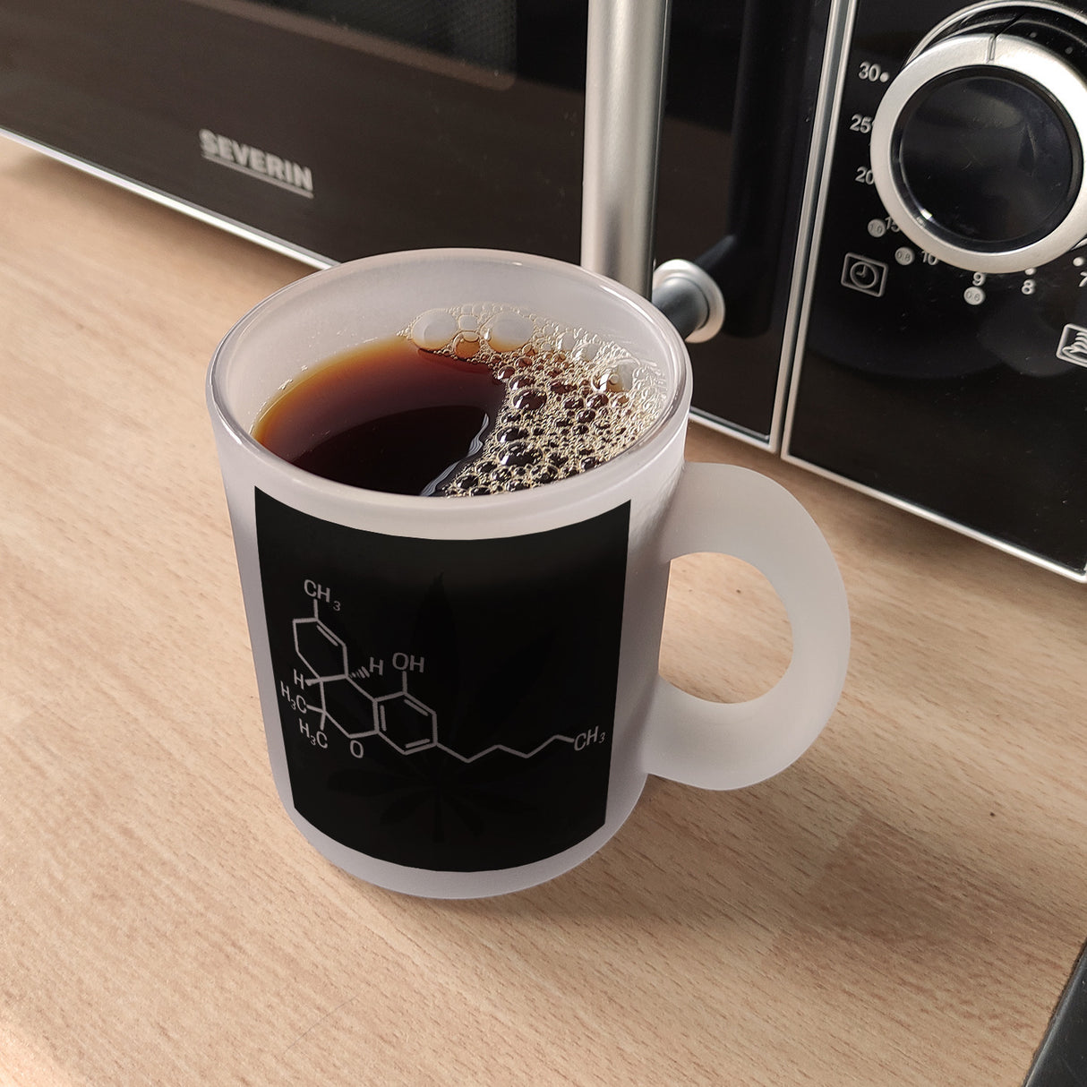 THC Molekül Kaffeebecher