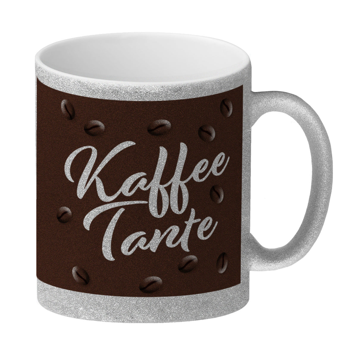 Kaffeetante Kaffeebecher zum Thema Koffeinjunkie