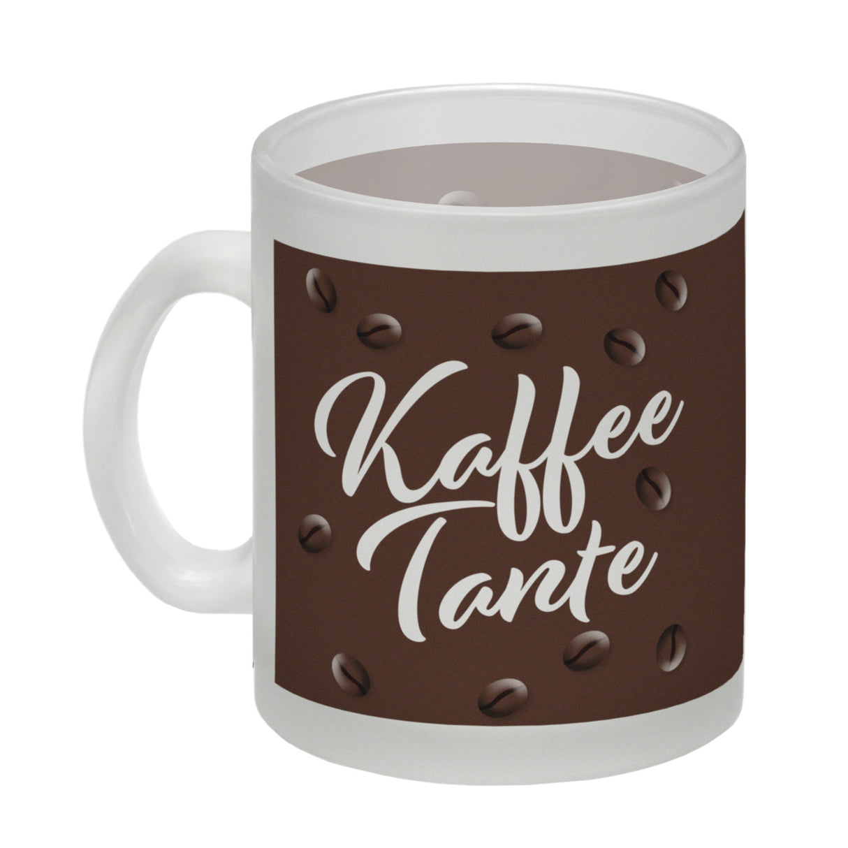 Kaffeetante Kaffeebecher zum Thema Koffeinjunkie