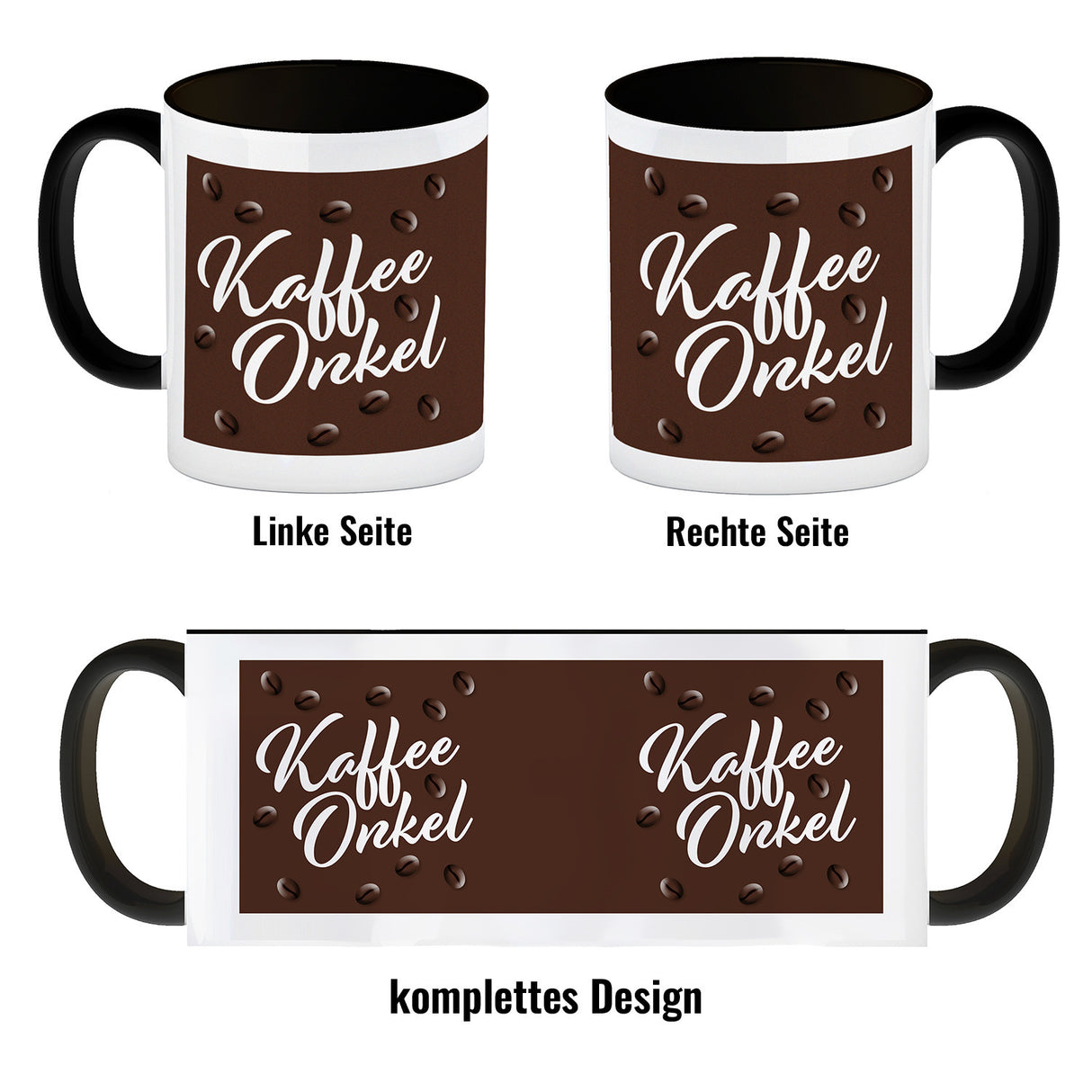 Kaffeeonkel Kaffeebecher zum Thema Koffeinjunkie
