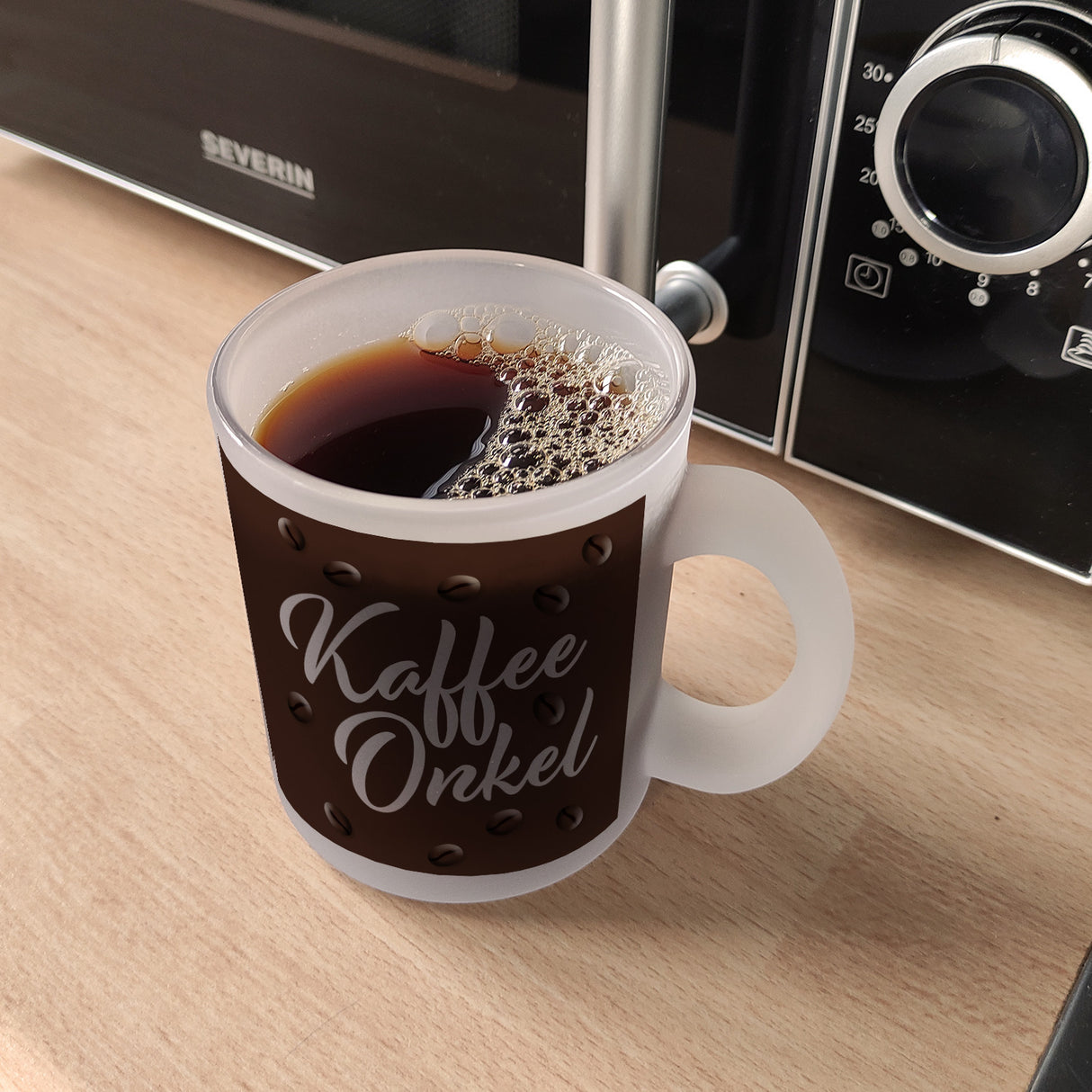 Kaffeeonkel Kaffeebecher zum Thema Koffeinjunkie