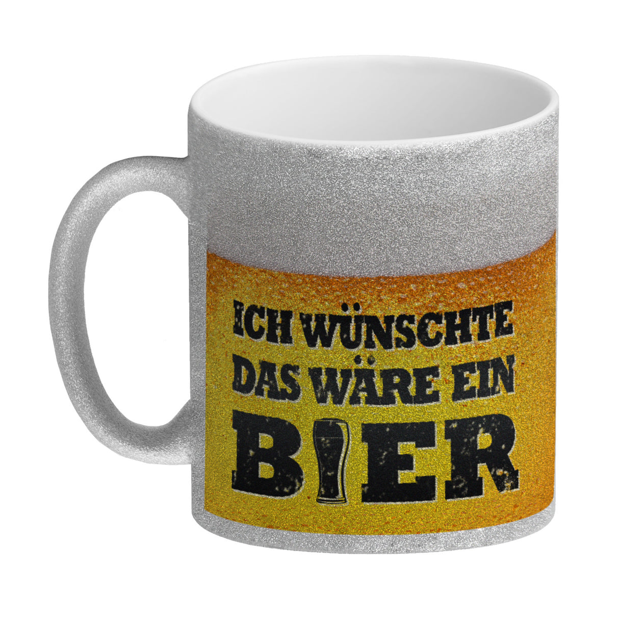 Ich wünschte das wäre ein Bier Kaffeebecher mit Biermotiv