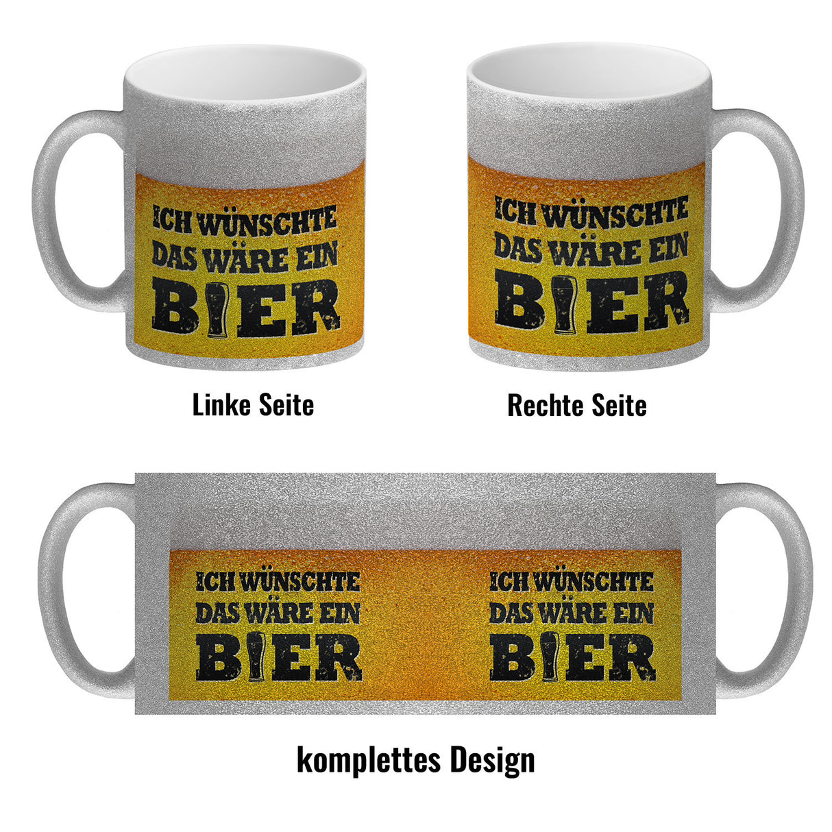 Ich wünschte das wäre ein Bier Kaffeebecher mit Biermotiv